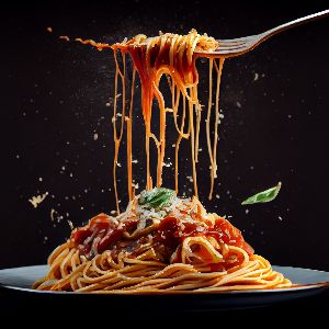 Bolognese Sauce Topped With Cheese